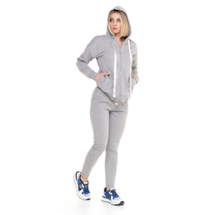 Chándal de lujo con capucha y cremallera para mujer