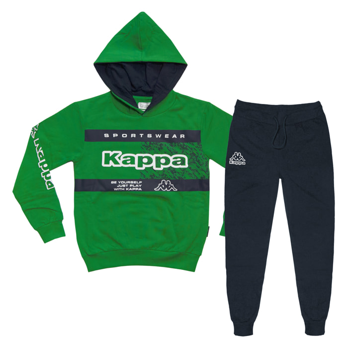 Tuta Ragazzo KAPPA 8 / 16 Anni Cotone Felpato
