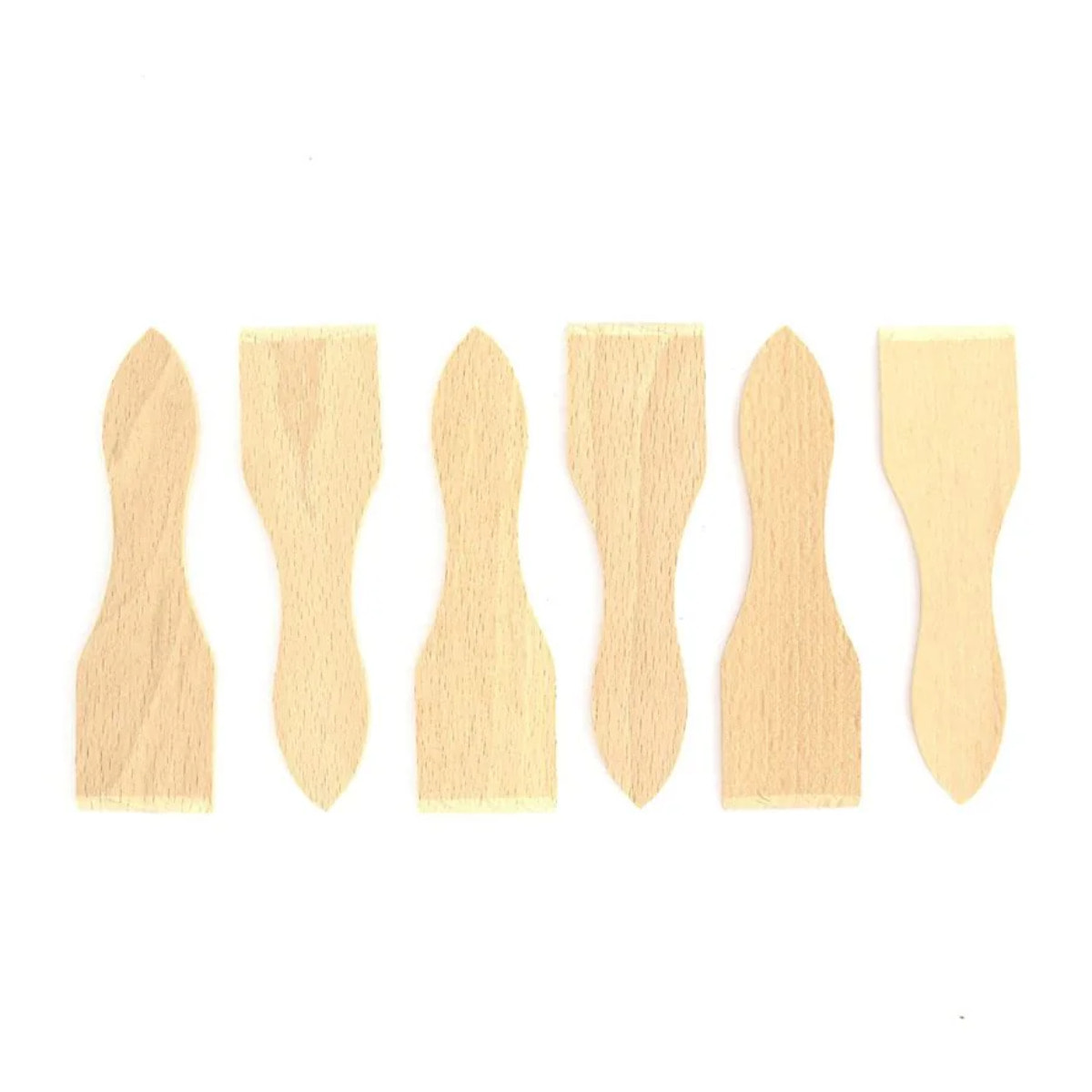 Lot de 6 spatules à raclette en bois 13 cm FSC Fackelmann