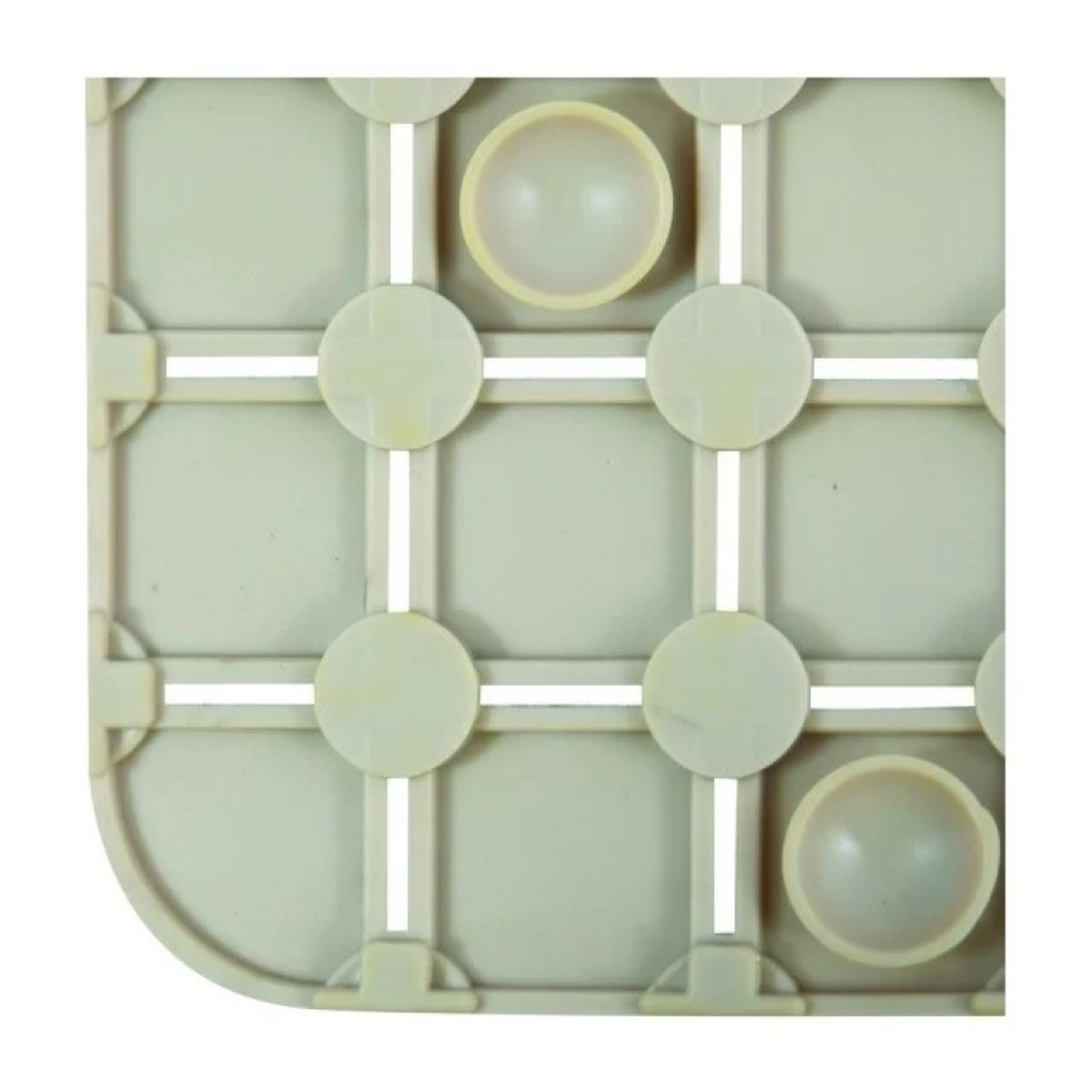 Tapis Fond de douche antidérapant Caoutchouc QUADRO 54x54cm Beige MSV