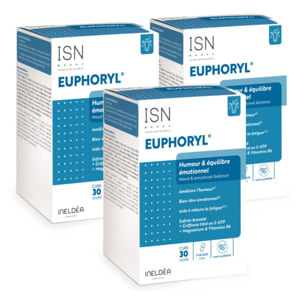 ISN - Euphoryl - Complément alimentaire - Safran et Magnésium Marin - Bon équilibre émotionnel - Vitalité - 90 gélules végétales - Cure 60 jours - Lot de 2