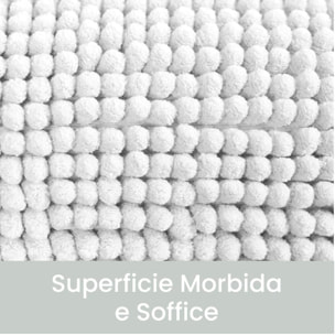 Tappeto bagno antiscivolo in poliestere assorbente e morbido, asciugatura rapida e superficie confortevole, ideale per doccia e vasca, fondo stabile per maggiore sicurezza, pratico e resistente all’uso quotidiano, facile da pulire e mantenere nel tempo