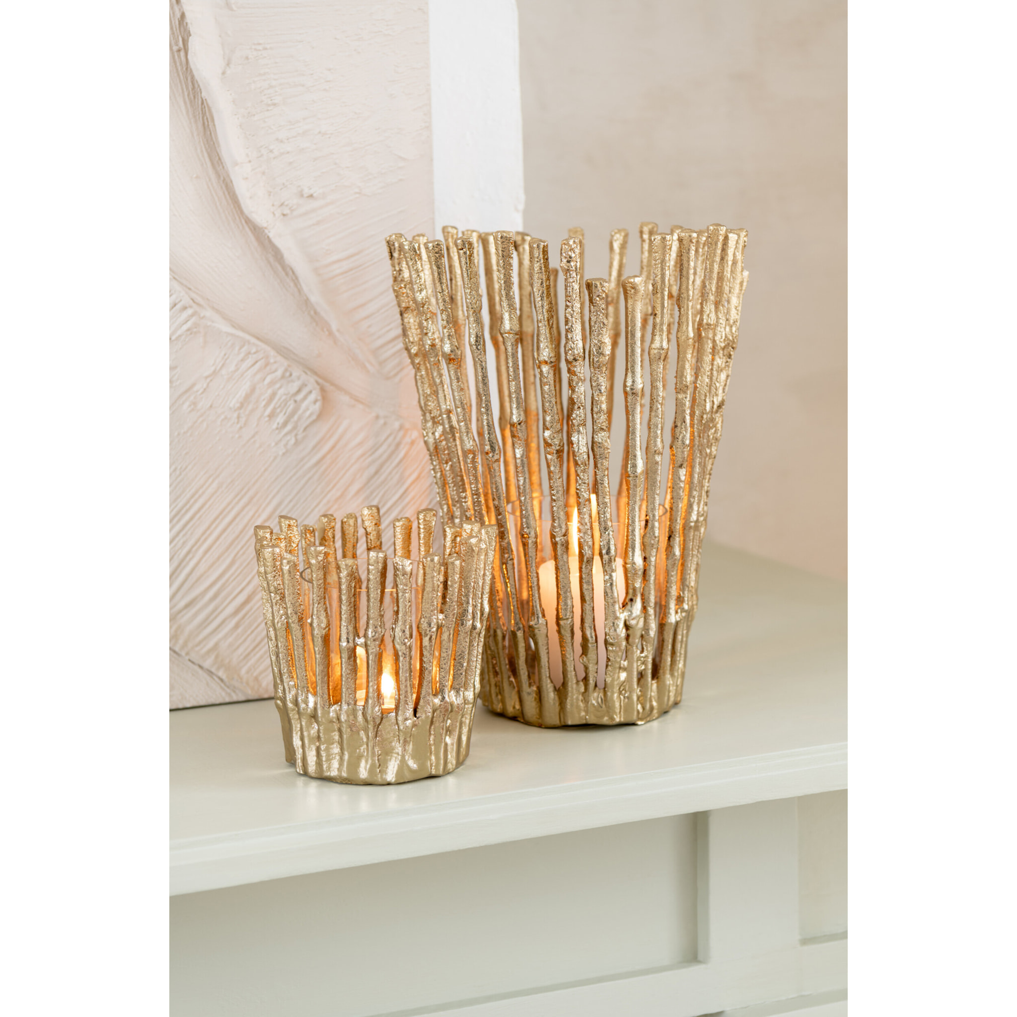 J-Line bougeoir - aluminium - or - small