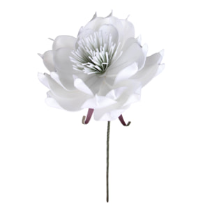 Ninfea artificiale - Pezzi 6 - 20xH70xD10cm - Bianco - Bianchi Dino SPA