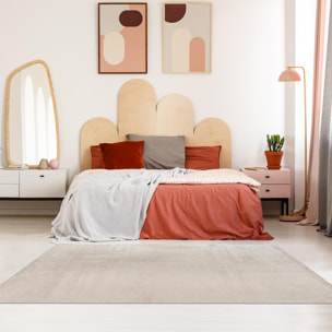 Tapis kilim tissé en coton motif faux uni VIPA