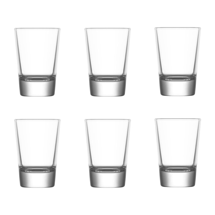 Lot de 6 verres shooter 8,2cl BOSTON
