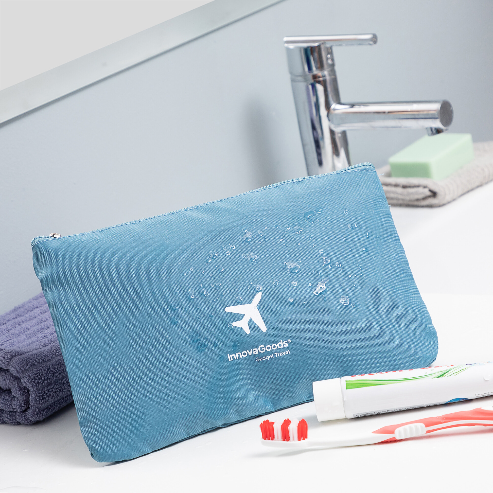 Set di 6 Borse Organizzatrici per Valigie Luggan - Blu - Poliestere