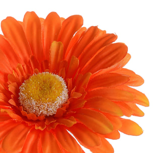 Fiore Di Gerbera. Altezza 53 Cm - Pezzi 24 - 10X53X10cm - Colore: Arancio - Bianchi Dino - Fiori Artificiali