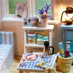 Salón Sol fresco. Maqueta 3D, realista con gran detalle y luces led.