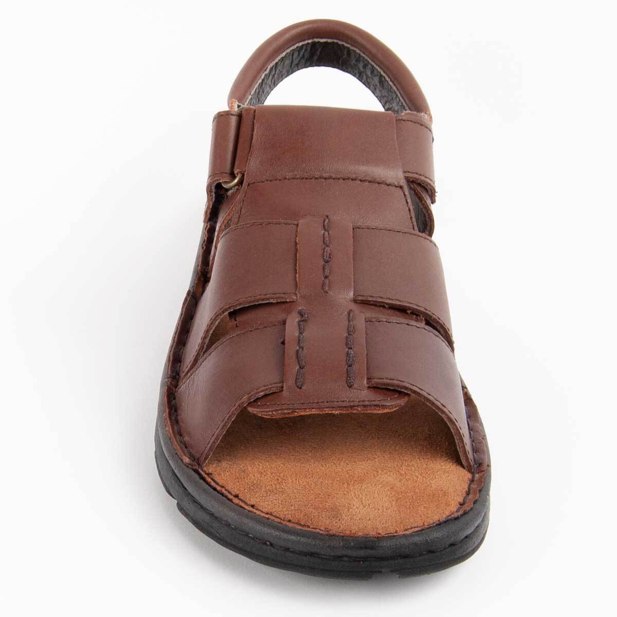 Sandalia De Piel - Marron