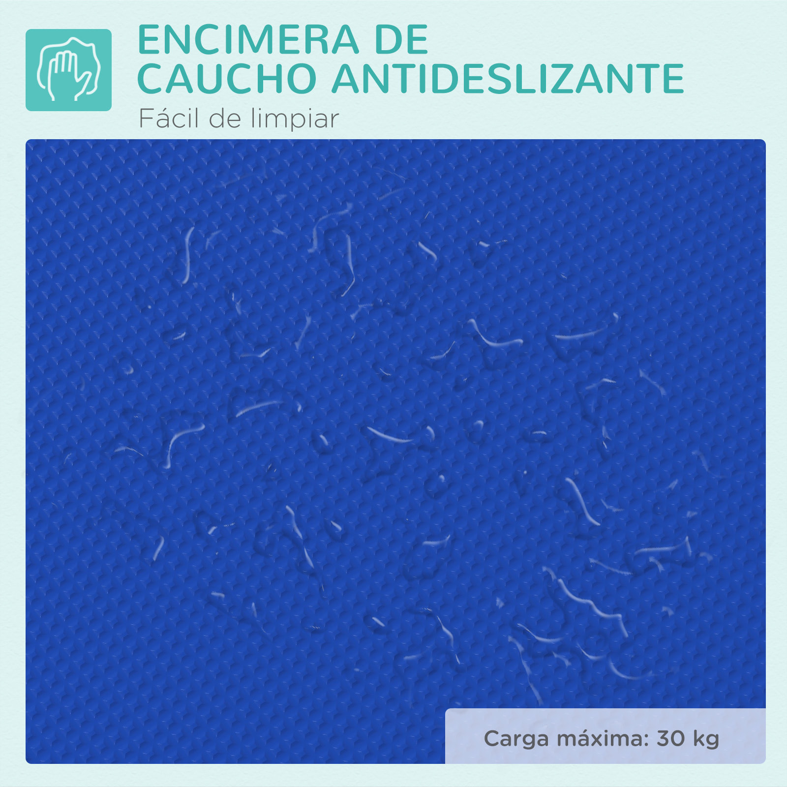 Mesa de Peluquería Canina Plegable, Mesa de Aseo con Encimera Antideslizante, Brazo de Acero Inoxidable Ajustable, para Perros, Gatos, 81x48,5x80 cm, Azul