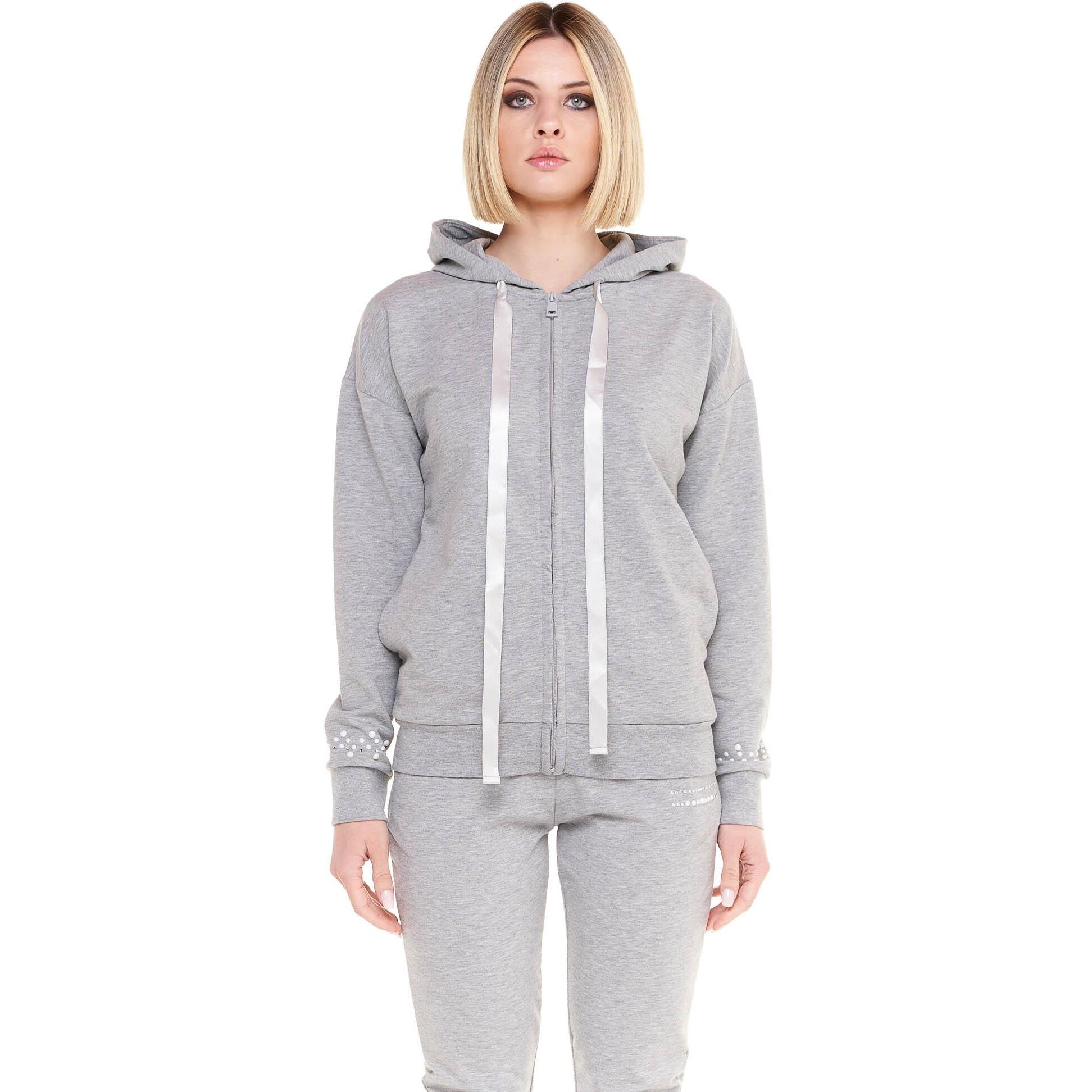 Chándal de lujo con capucha y cremallera para mujer