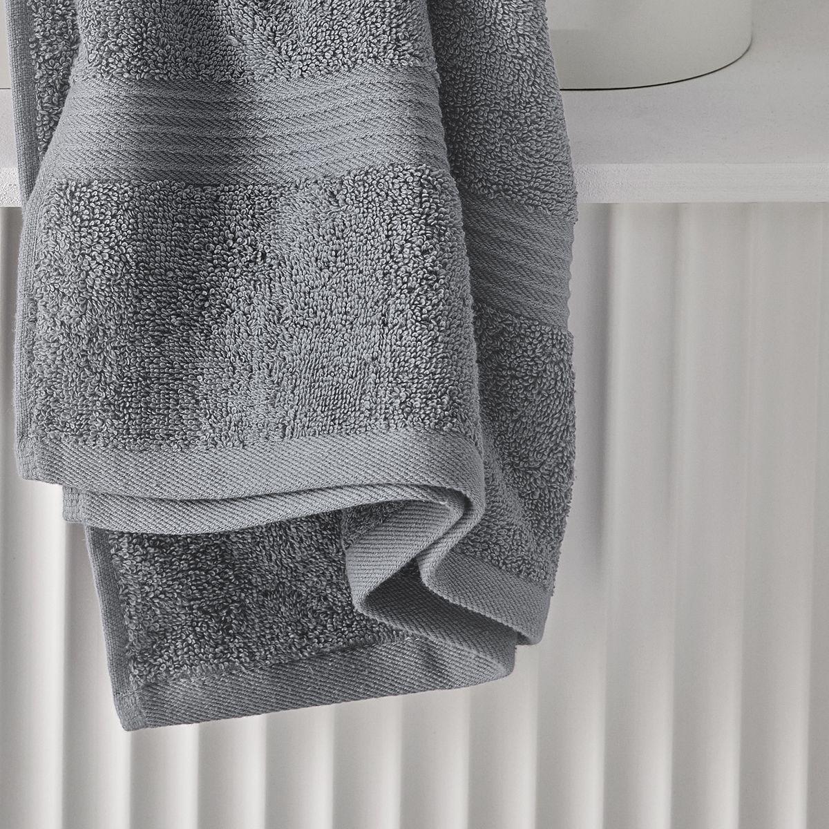 Serviette de bain uni ESSENTIAL gris