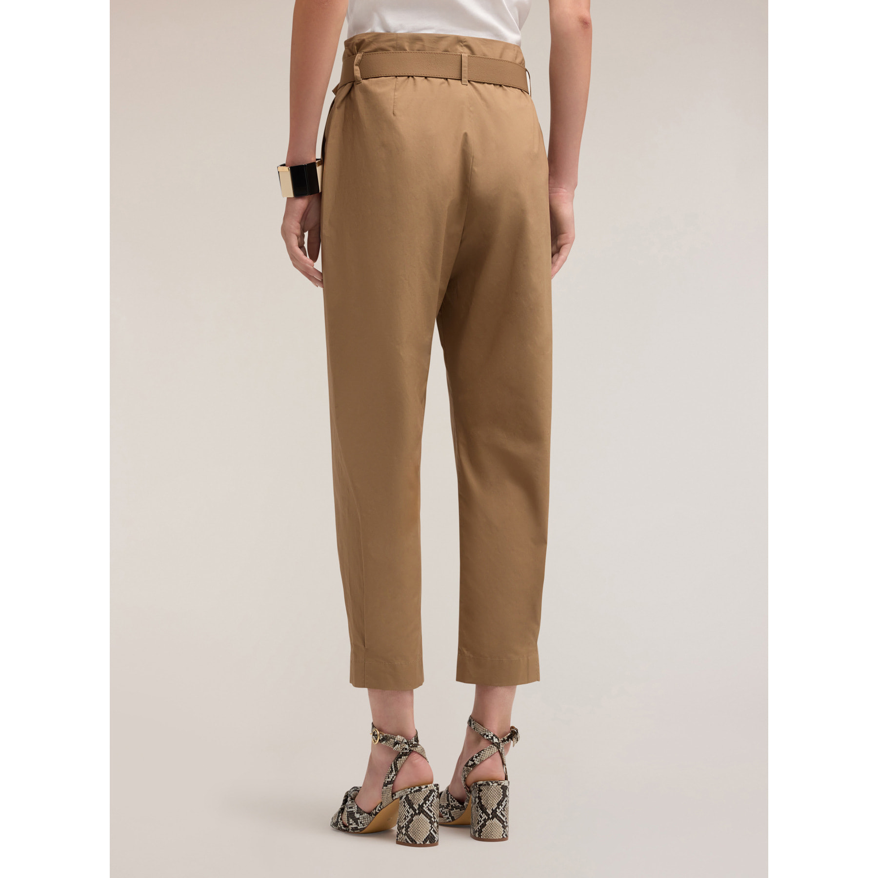 Motivi - Pantaloni chino barrel leg - Beige