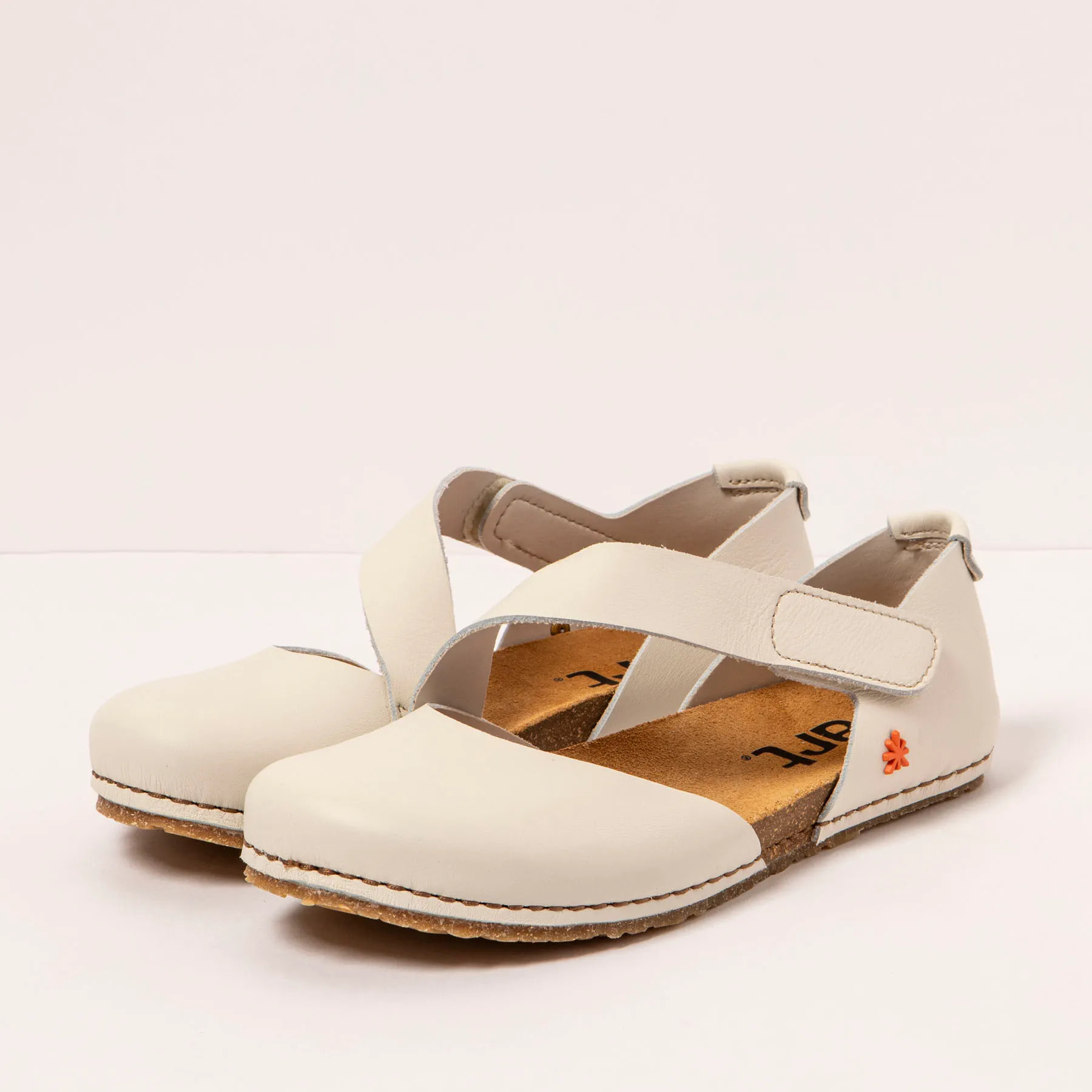 Sandalias 0384 NAPPA CREAM/ CRETA color Cream