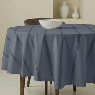 Nappe ronde anti-taches Nua Bleu Clair