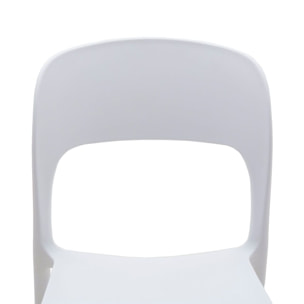 Set da 4 sedie SOUTH BEACH in polipropilene bianco