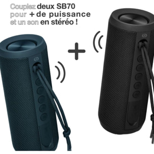 Enceinte portable ESSENTIELB SB70 ECODESIGN Bleue USB-C
