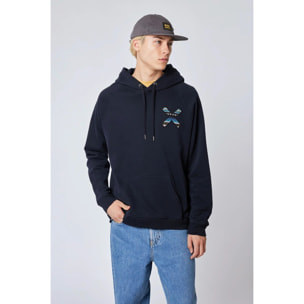 SUDADERA CON CAPUCHA CLASSIC AZUL MARINO