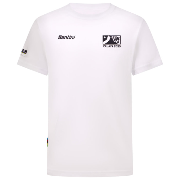 2025 Uci Mtb World Championships - T-Shirt - Bianco - Unisex