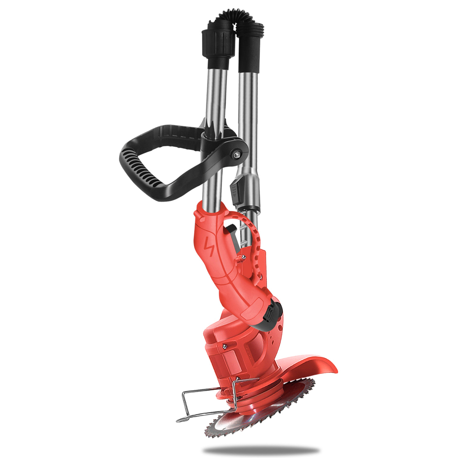 Decespugliatore con 10000rpm, 400W di potenza e 4500mAh. 2 altezze.