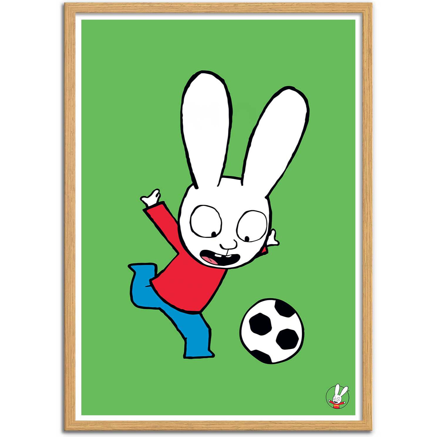 Affiche - Simon Super rabbit Football - Simon Super Rabbit