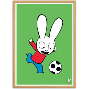 Affiche - Simon Super rabbit Football - Simon Super Rabbit