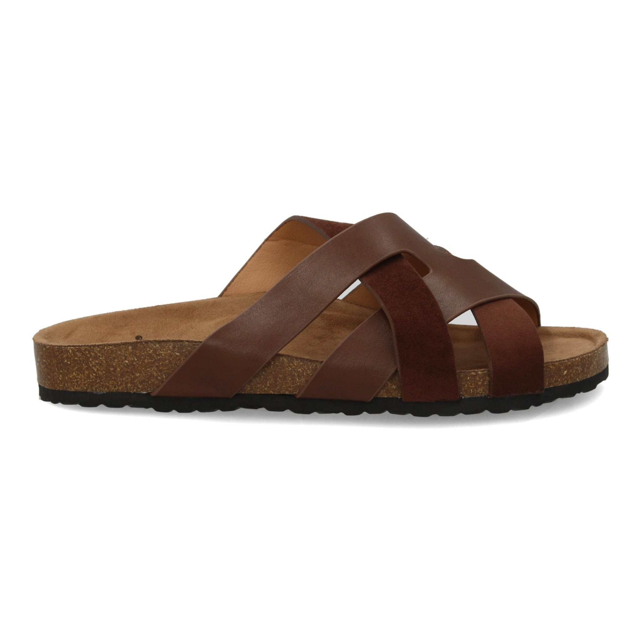 Sandalia para hombre con tiras cruzadas.