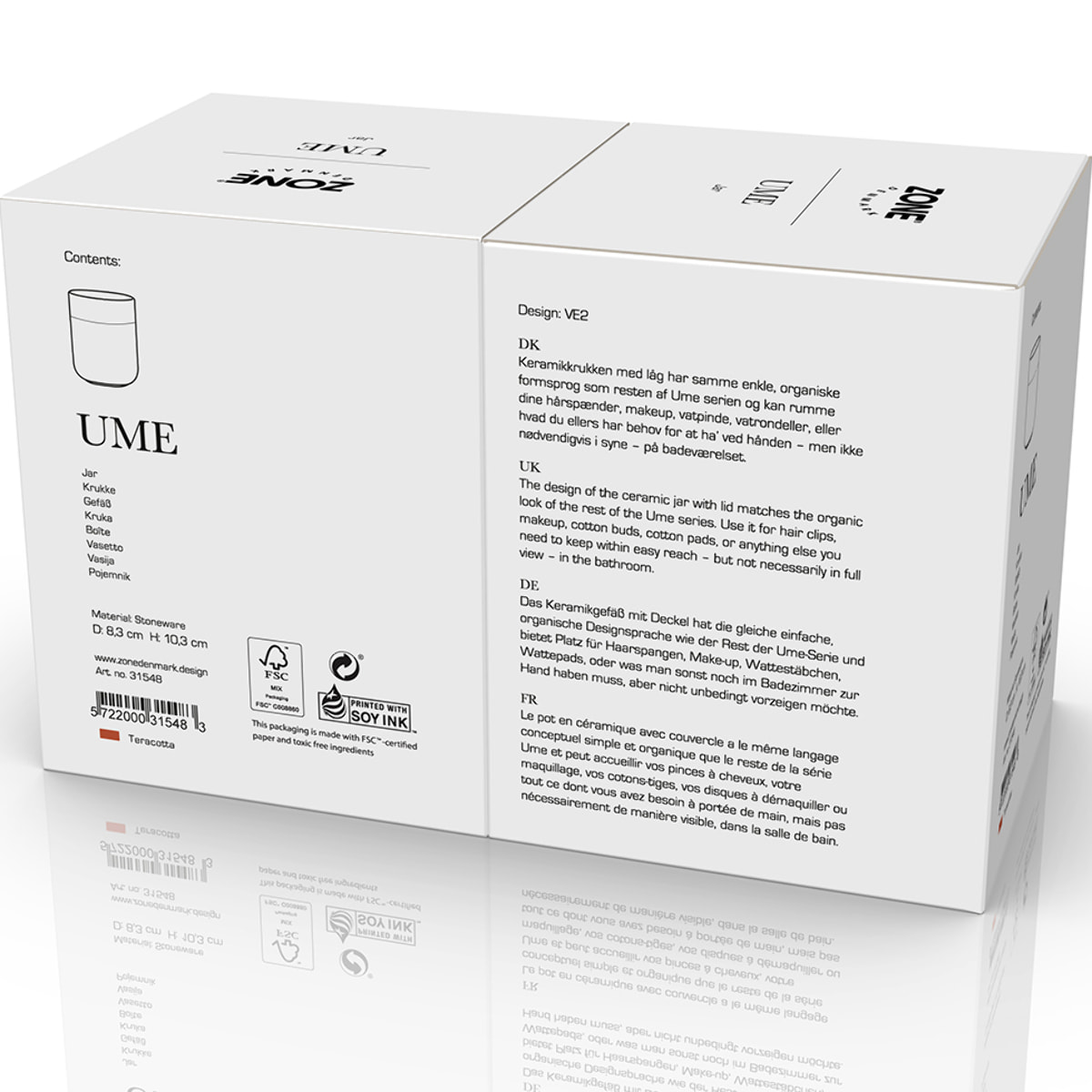 Pot avec couvercle Ume