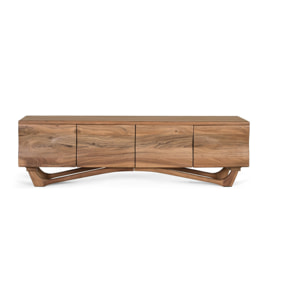 Mueble TV de Madera de Acacia 170 Cm Estilo Rústico Moderno