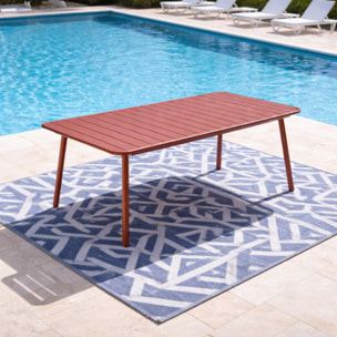 EVORA Table de jardin 10/12 places 234cm terracotta