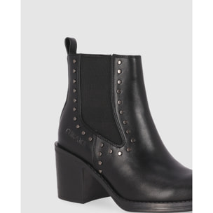 Botines - Negro - Tacón: 7 cm