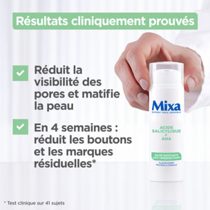 Mixa Gelée Matifiante Anti-Imperfections à l’Acide Salicylique et Acide Alpha-Hydroxylé