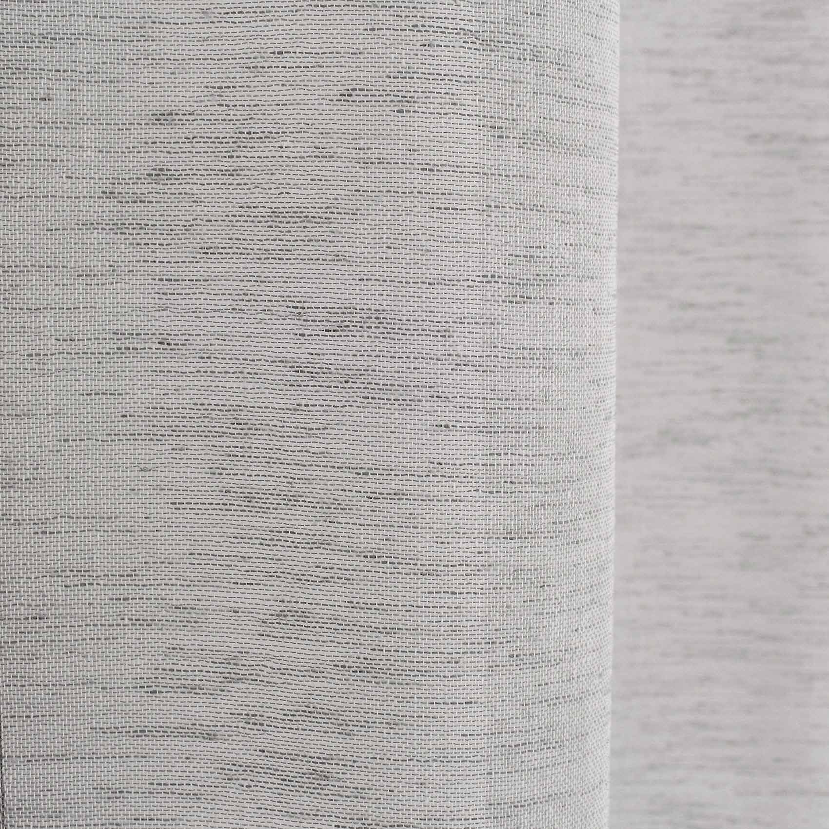 Voilage tamisant à l'aspect lin - Gris Galet
