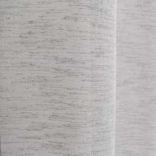 Voilage tamisant à l'aspect lin - Gris Galet