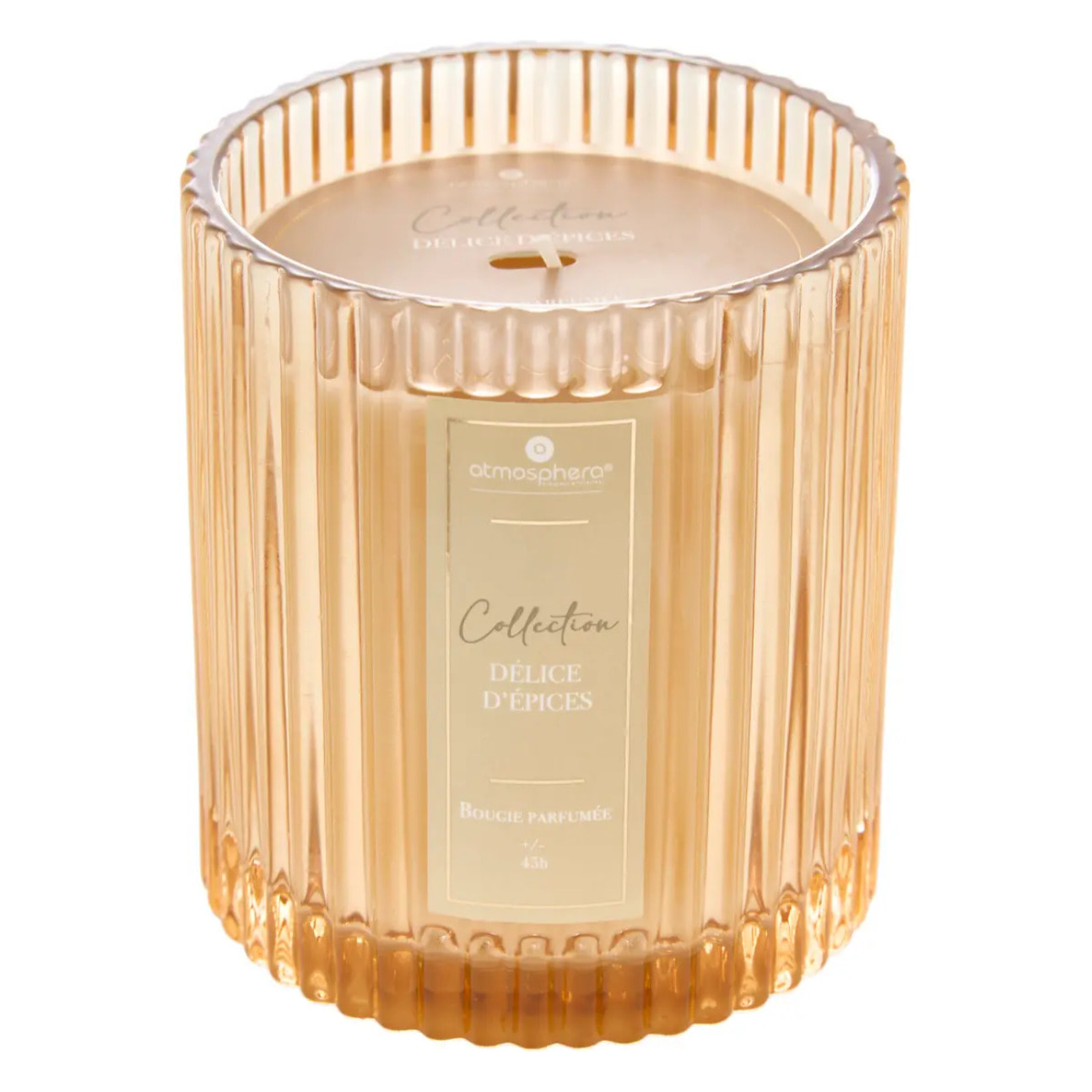 Bougie parfumée Albie 290g pot verre épice