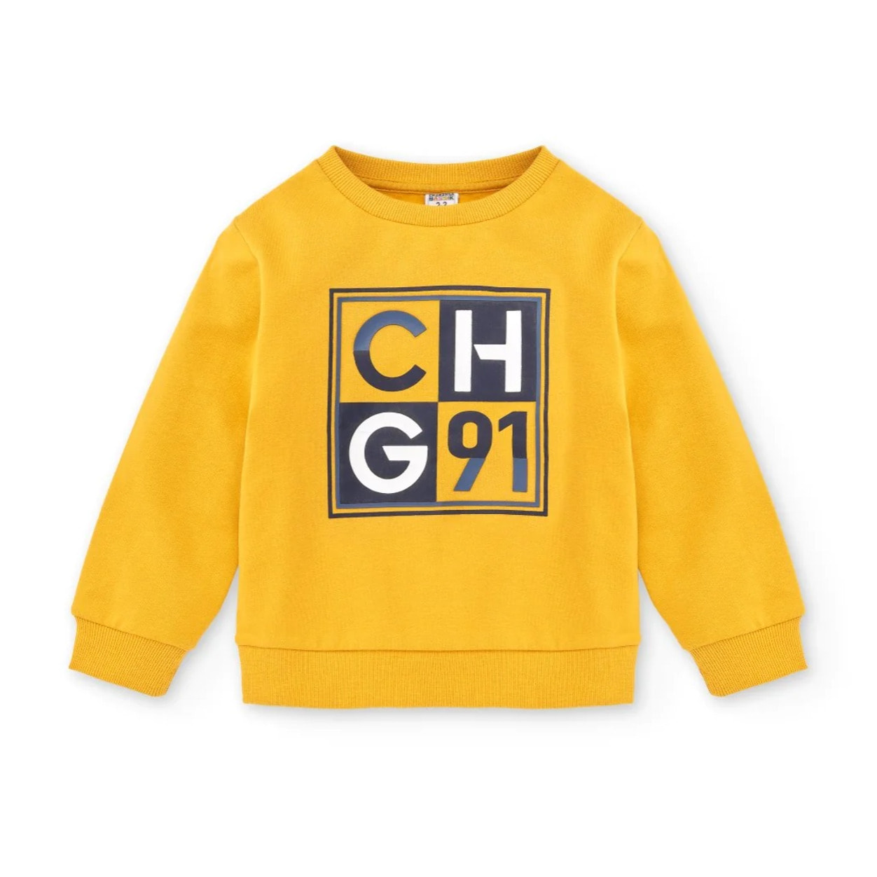 Sudadera cerrada de niño amarillo CHG