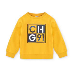 Sudadera cerrada de niño amarillo CHG