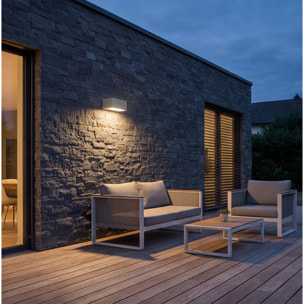 LEDS C4 Aplique Ip66 Nemesis Aluminium 70*170Mm R7S 100W Gris 640Lm