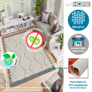 Alfombra de Poliester estampada 80 x 150cm