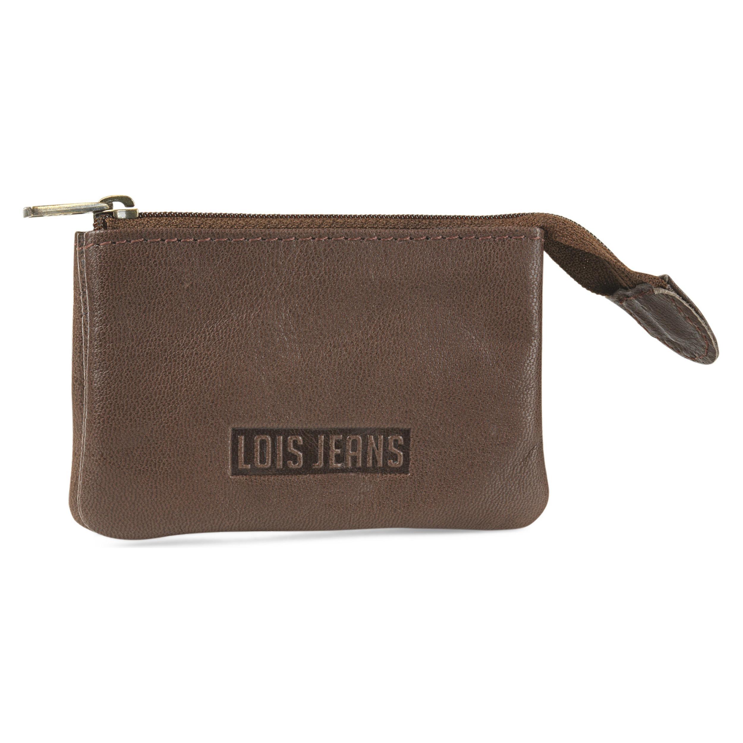 Monedero Piel Hombre Lois Kodiak Marron Oscuro