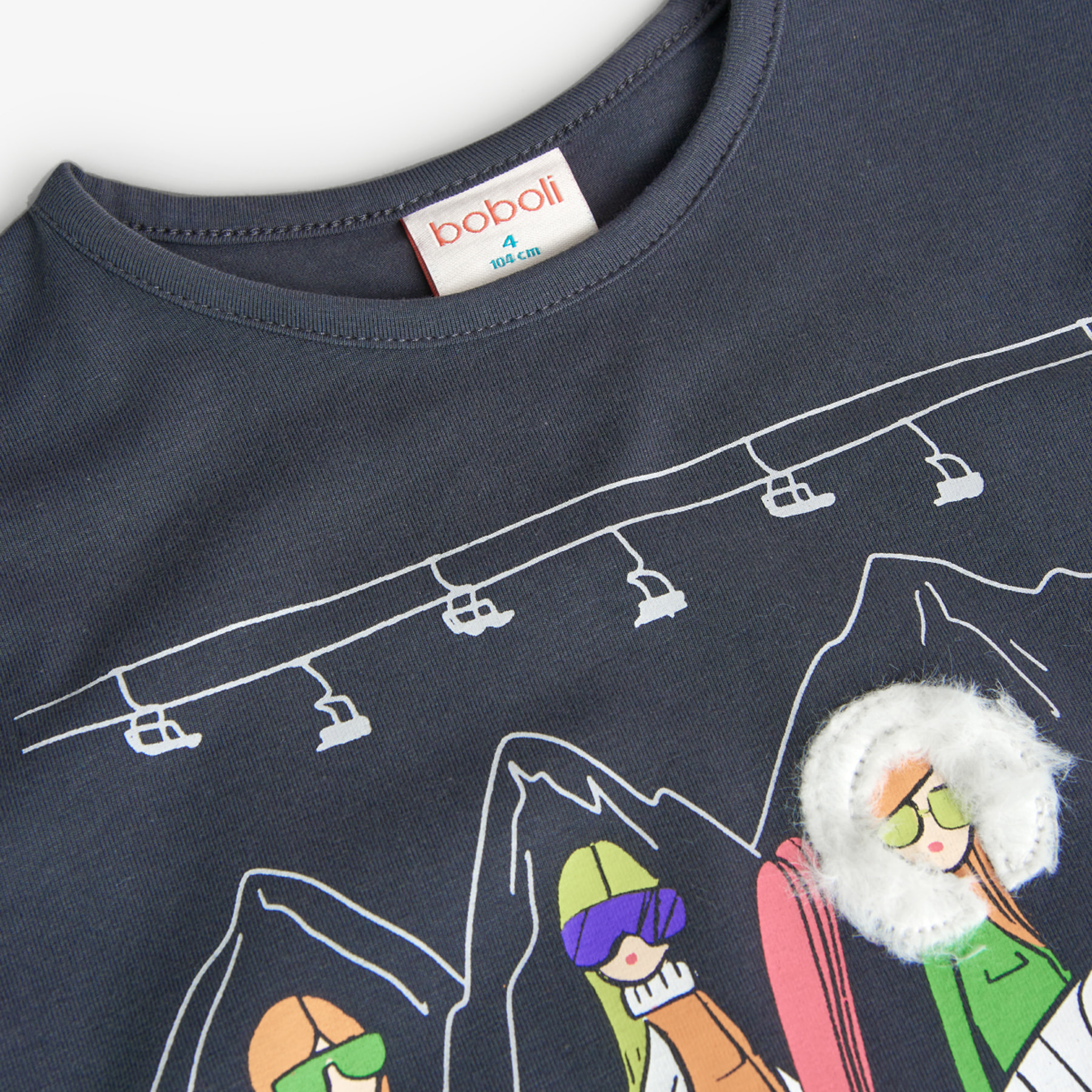 Camiseta punto elástico de niña -BCI