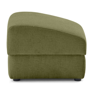 Bastille - pouf en tissu velours relief - Vert