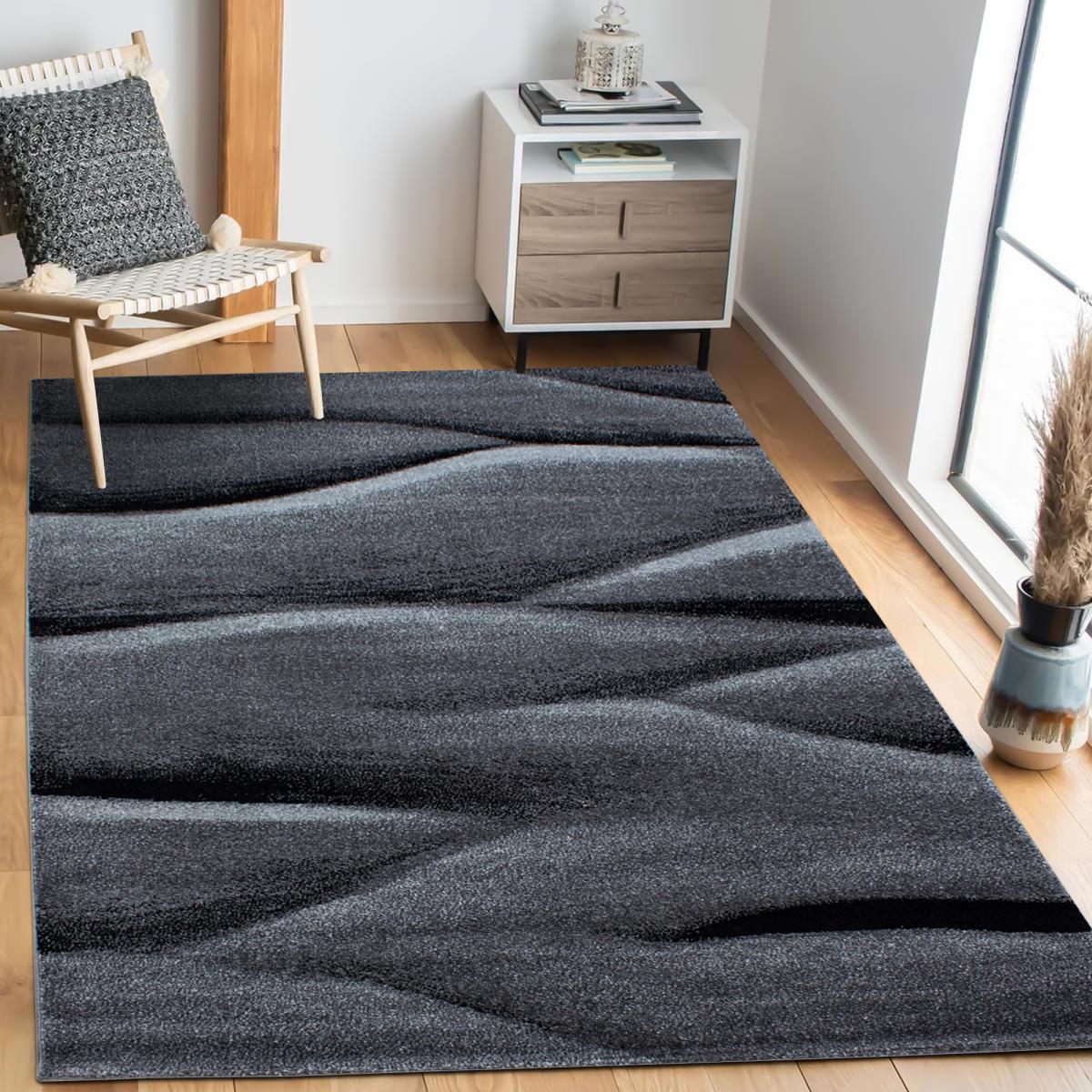 Tapis salon et chambre tissé motif géométrique NINI