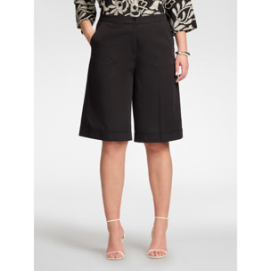 Elena Mirò - Pantaloni corti in misto cotone - Nero