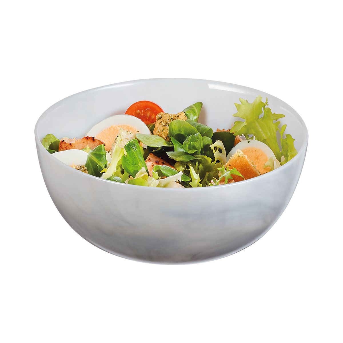 Saladier gris 21cm Diwali Marble - Luminarc  - Verre opale extra résistant