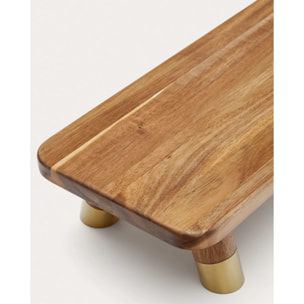 Tabla de servir pequeña Sataya de madera de acacia FSC 100%