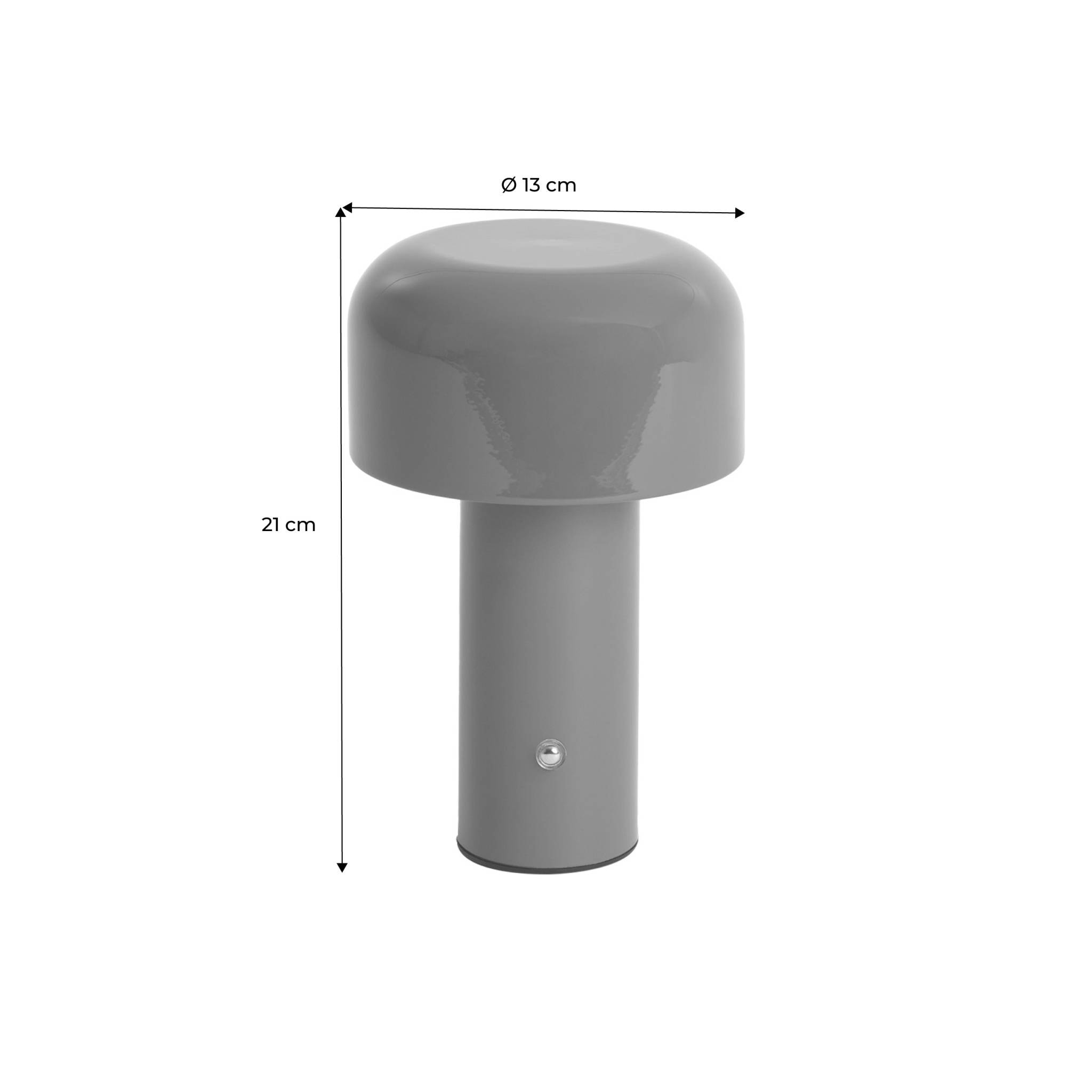 Lampe à poser LED sans fil rechargeable Victor rouge Ø 13cm