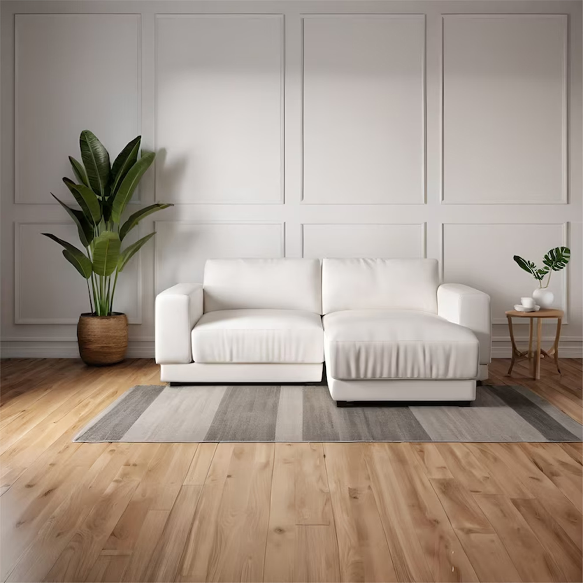 Elizabeth - Modanatura a Tutta Altezza per Pareti 24 Pezzi in Poliuretano Bianco Tinteggiabile