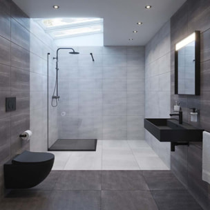 Siphon pour lavabo en laiton - 5/4 - noir mat - SAT - design